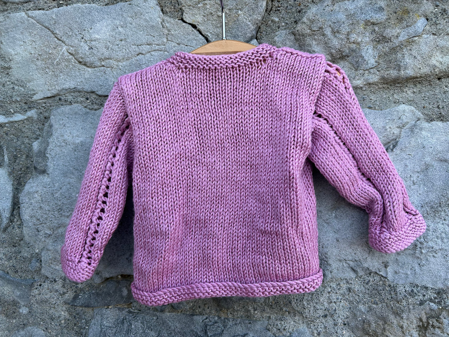 Pink pointelle cardigan  0-1m (50-56cm)