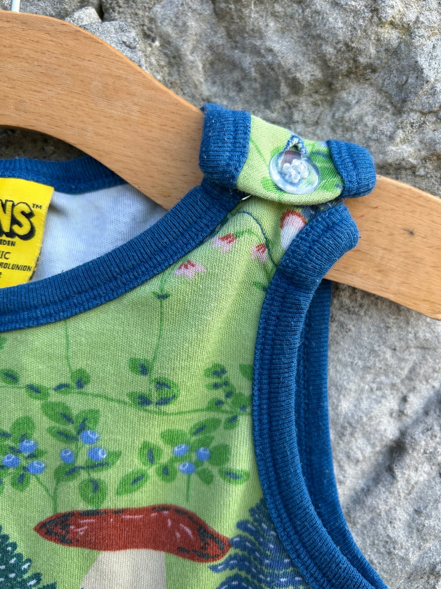 Dungarees Linnaea Jade Lime  12m (80cm)
