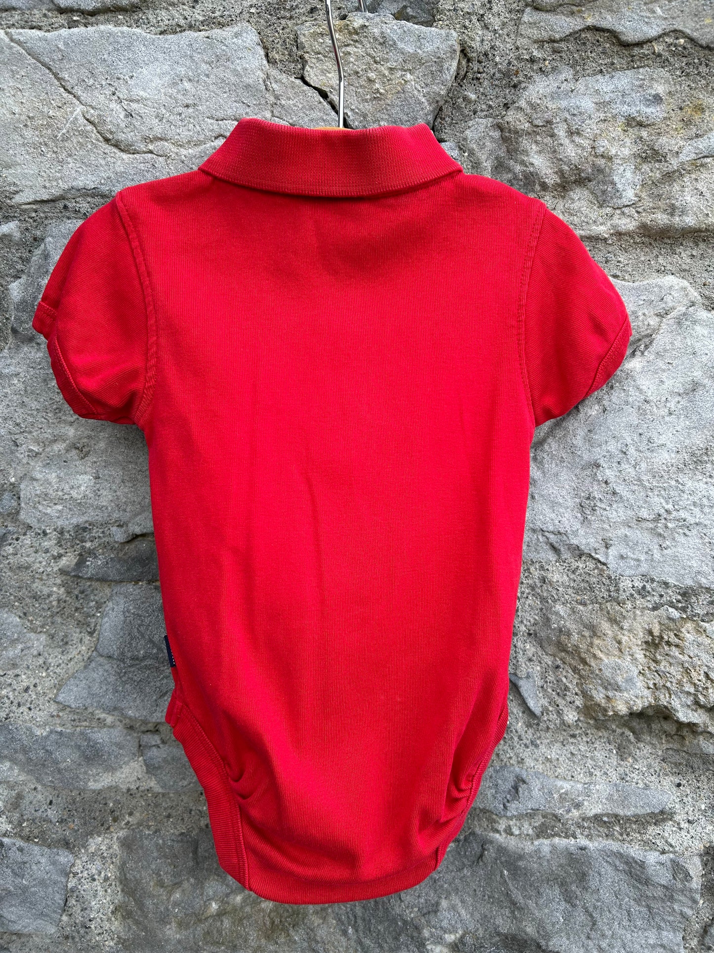 Red polo vest  6-12m (68-80cm)