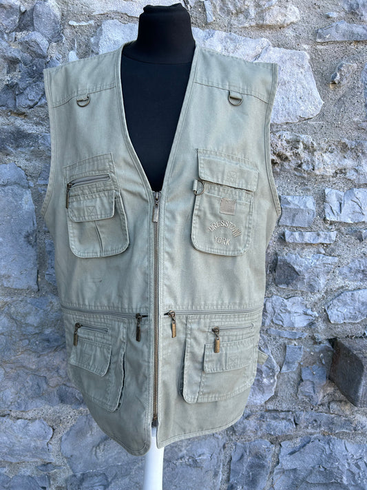 90s khaki combat gilet XL