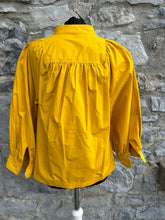 Load image into Gallery viewer, Mustard puffy sleeves blouse uk 12-14
