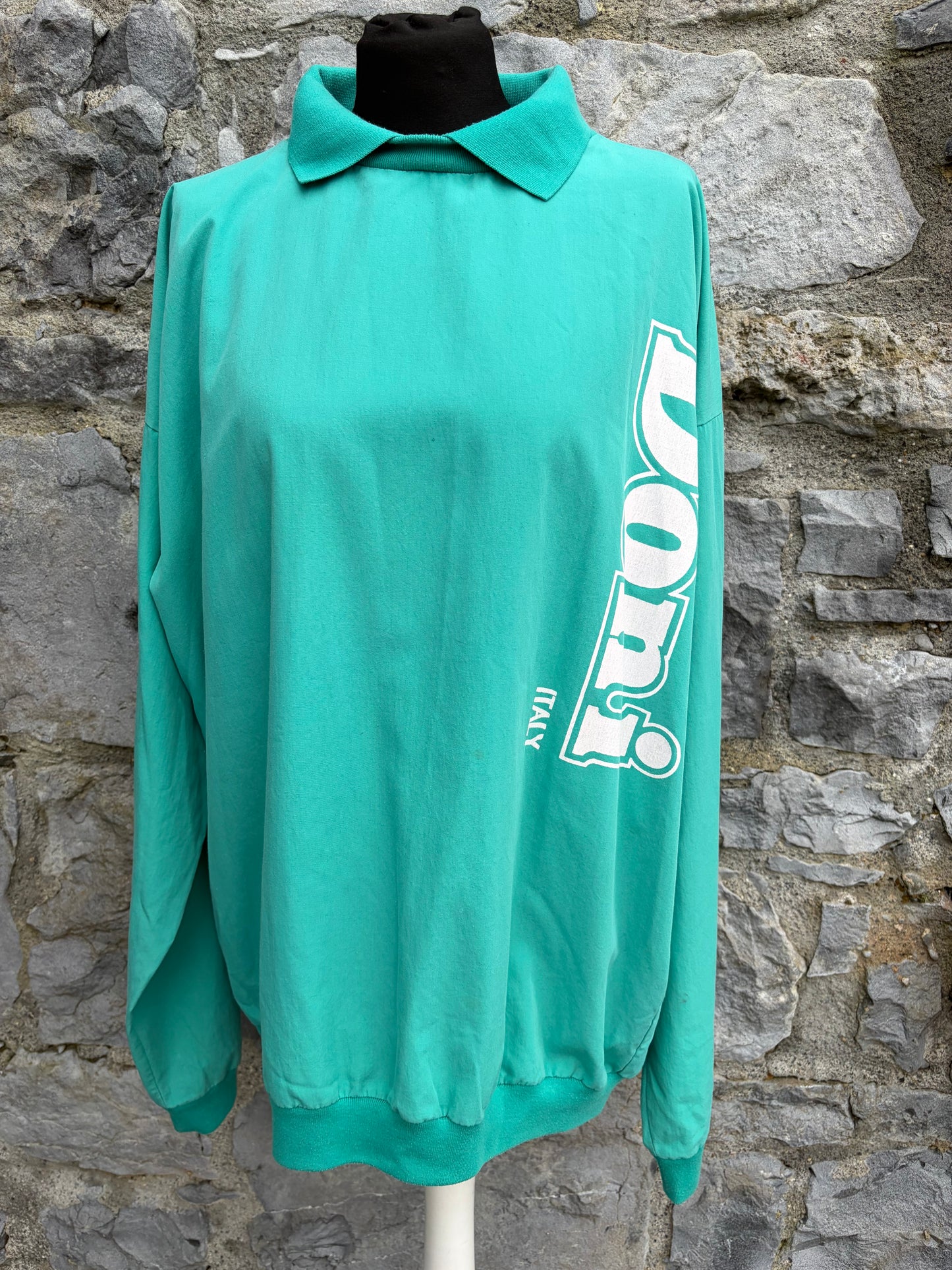 90s Doni green sweatshirt Large