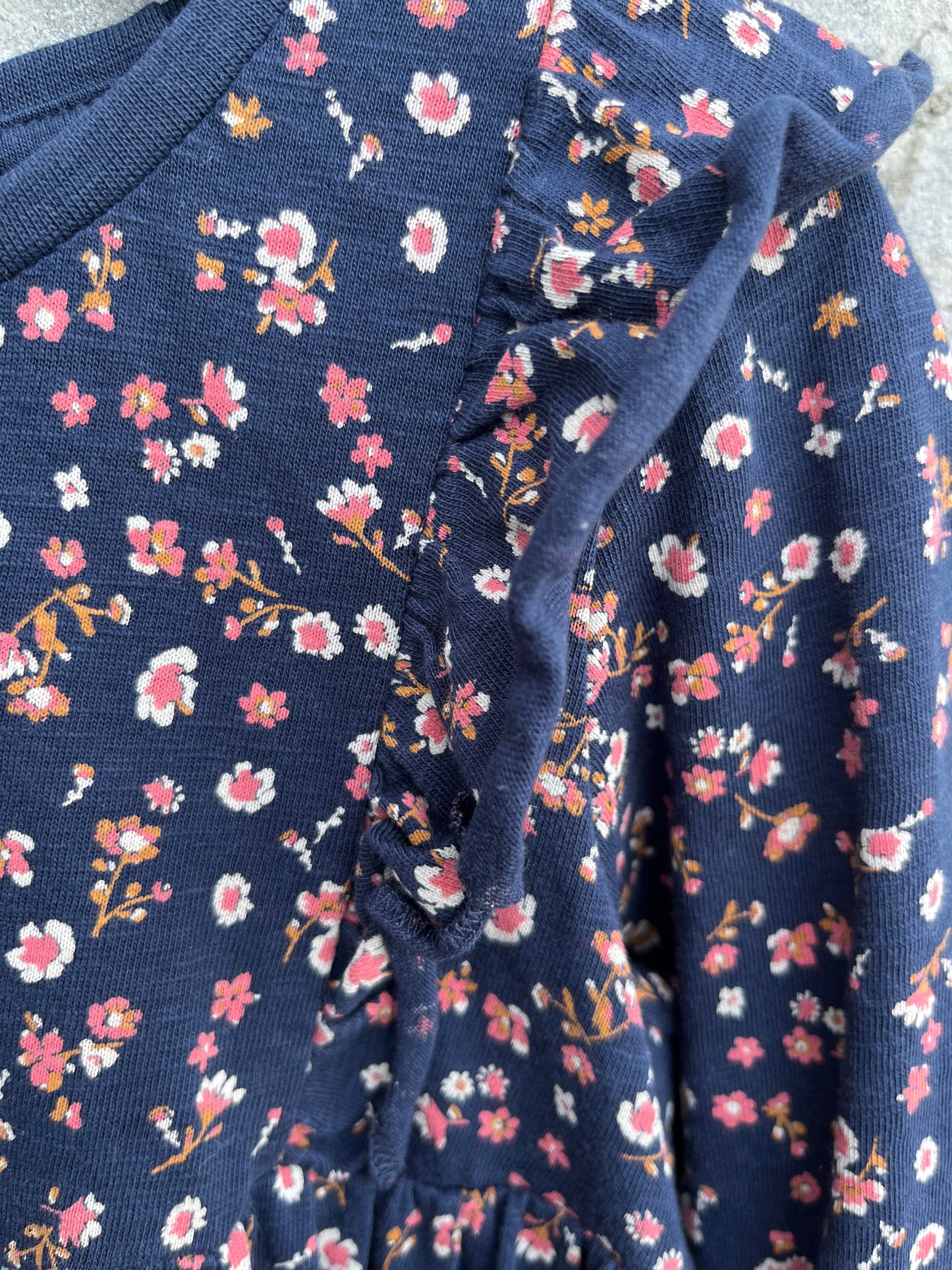 Navy Floral Dress 4-5y (104-110cm)