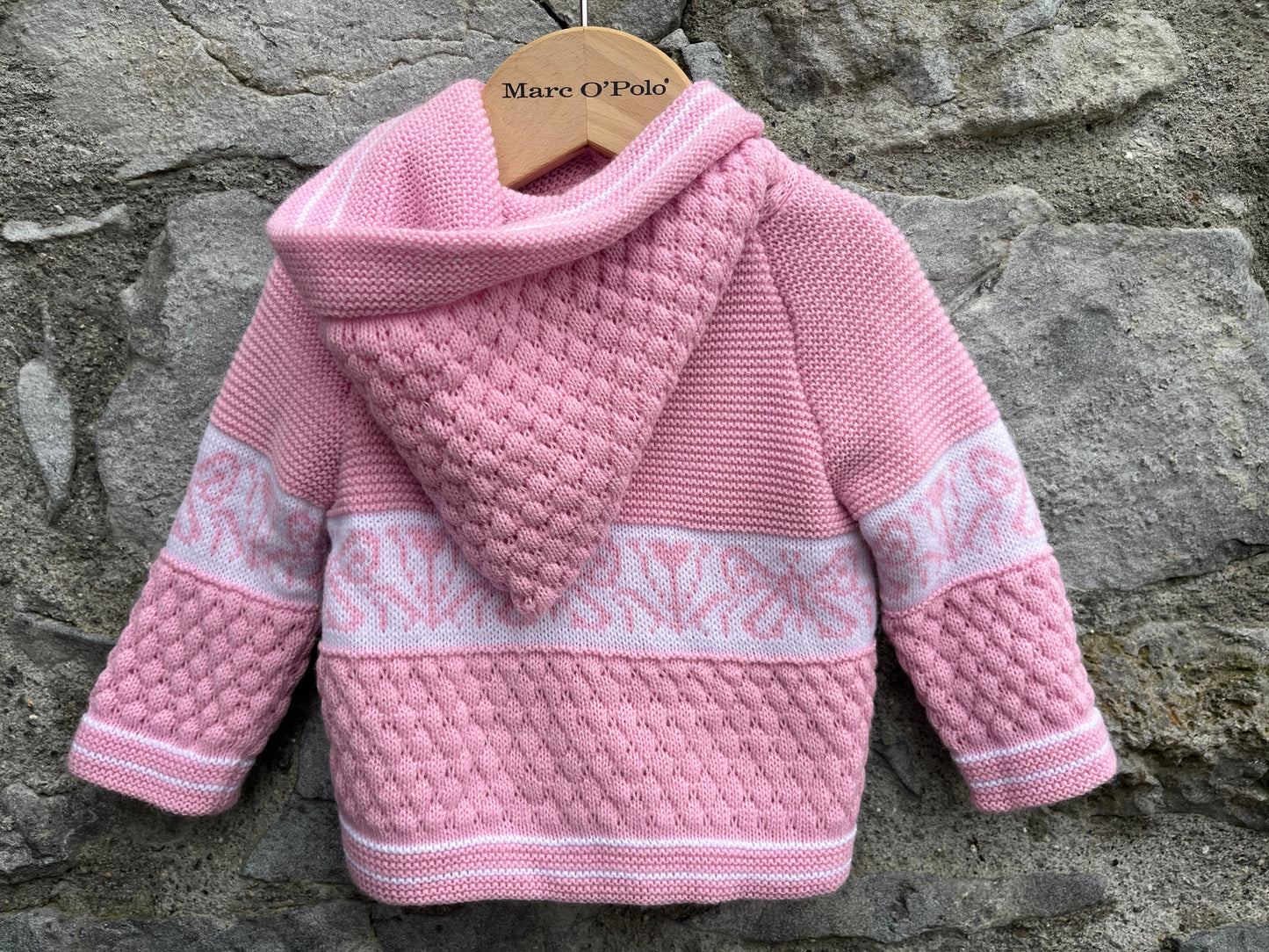 90s pink butterflies cardigan  3-6m (62-68cm)