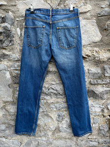 Blue straight leg jeans  12-13y (152-158cm)