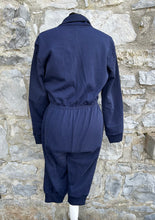 Load image into Gallery viewer, 70s navy knee high boiler suit uk 8
