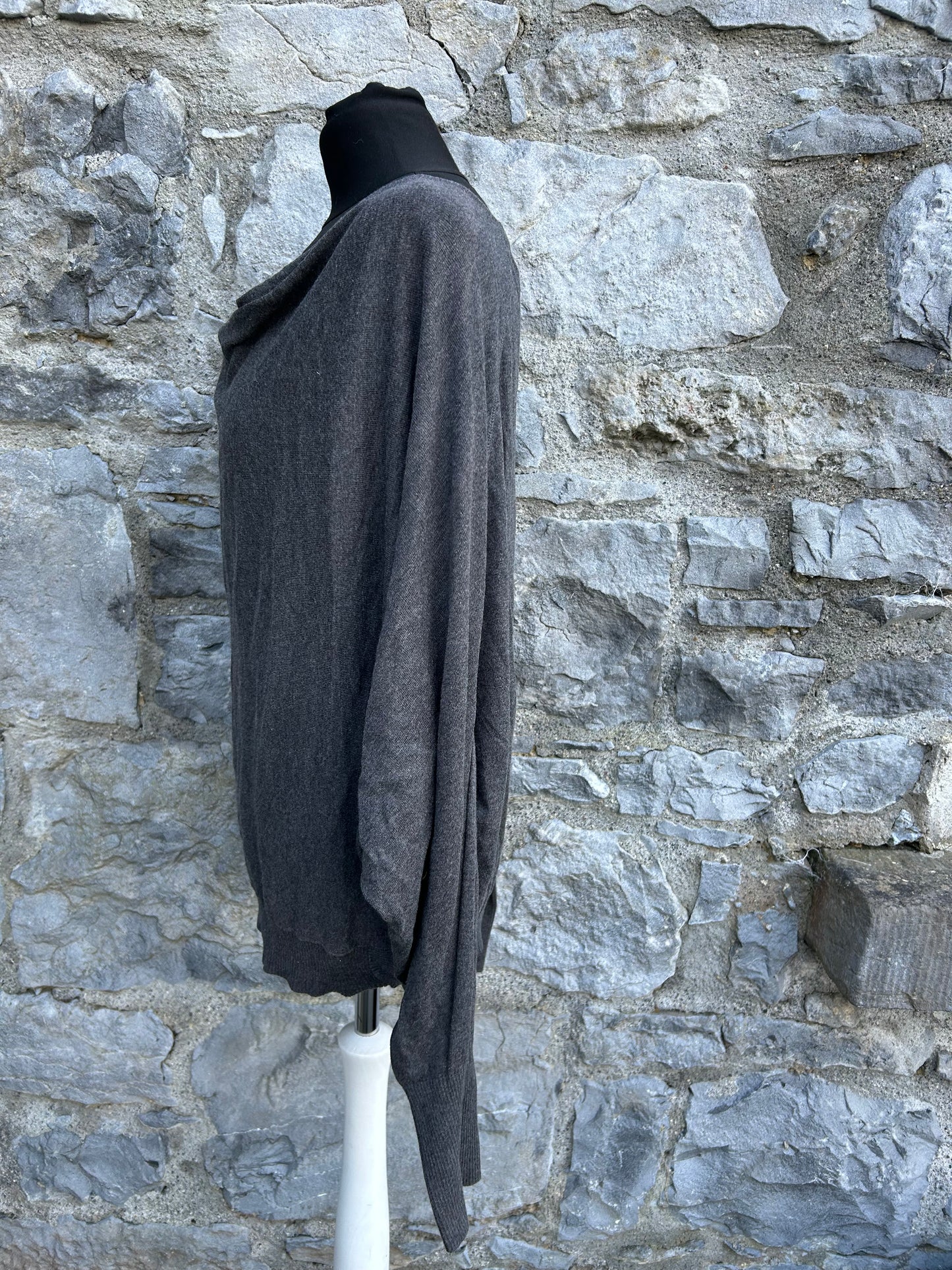 Bat wings Grey knit top uk 12