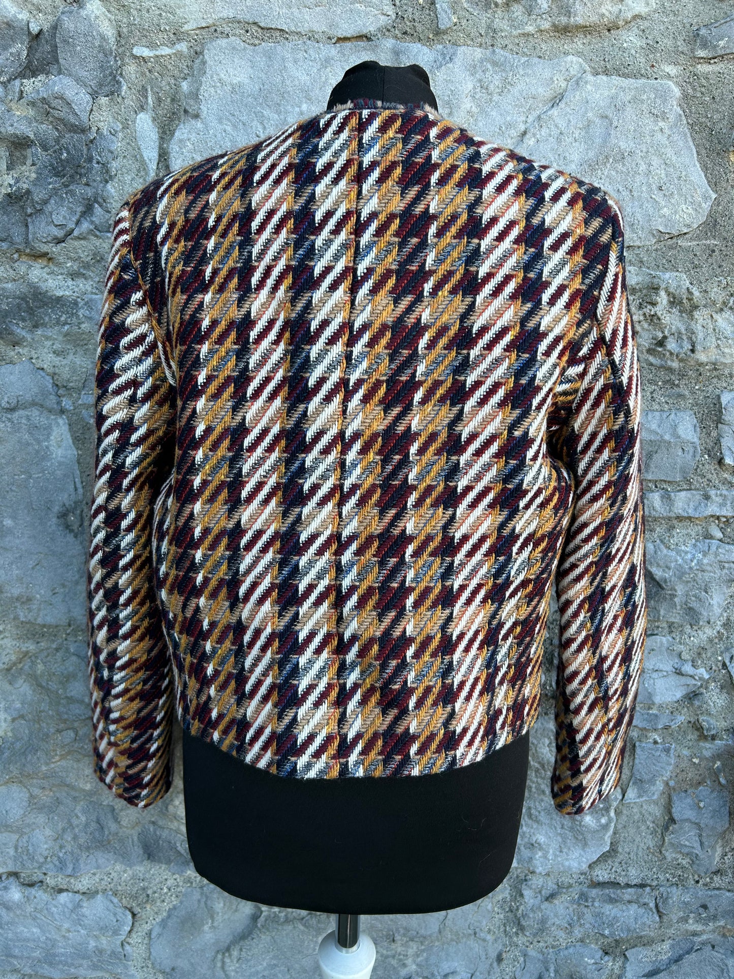 MARIANNE wool blend check jacket uk 10-12