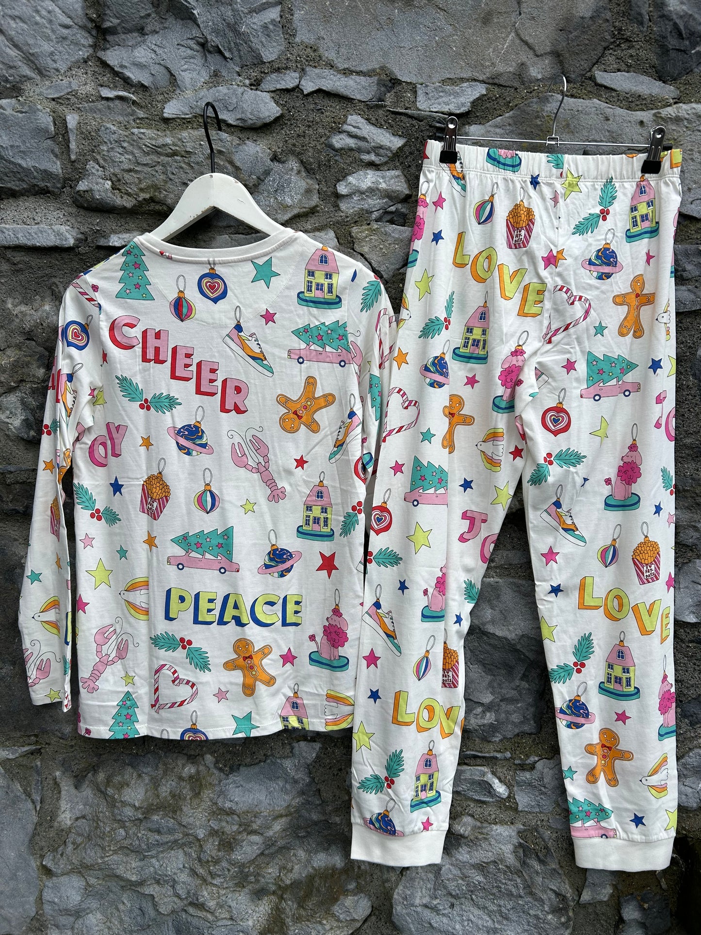 Cheer&joy christmas ivory pj  13-14y (158-164cm)
