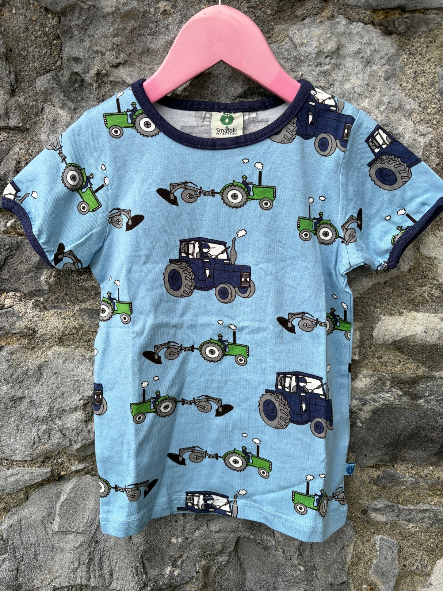 Tractors blue T-shirt 3-4y (98-104cm)