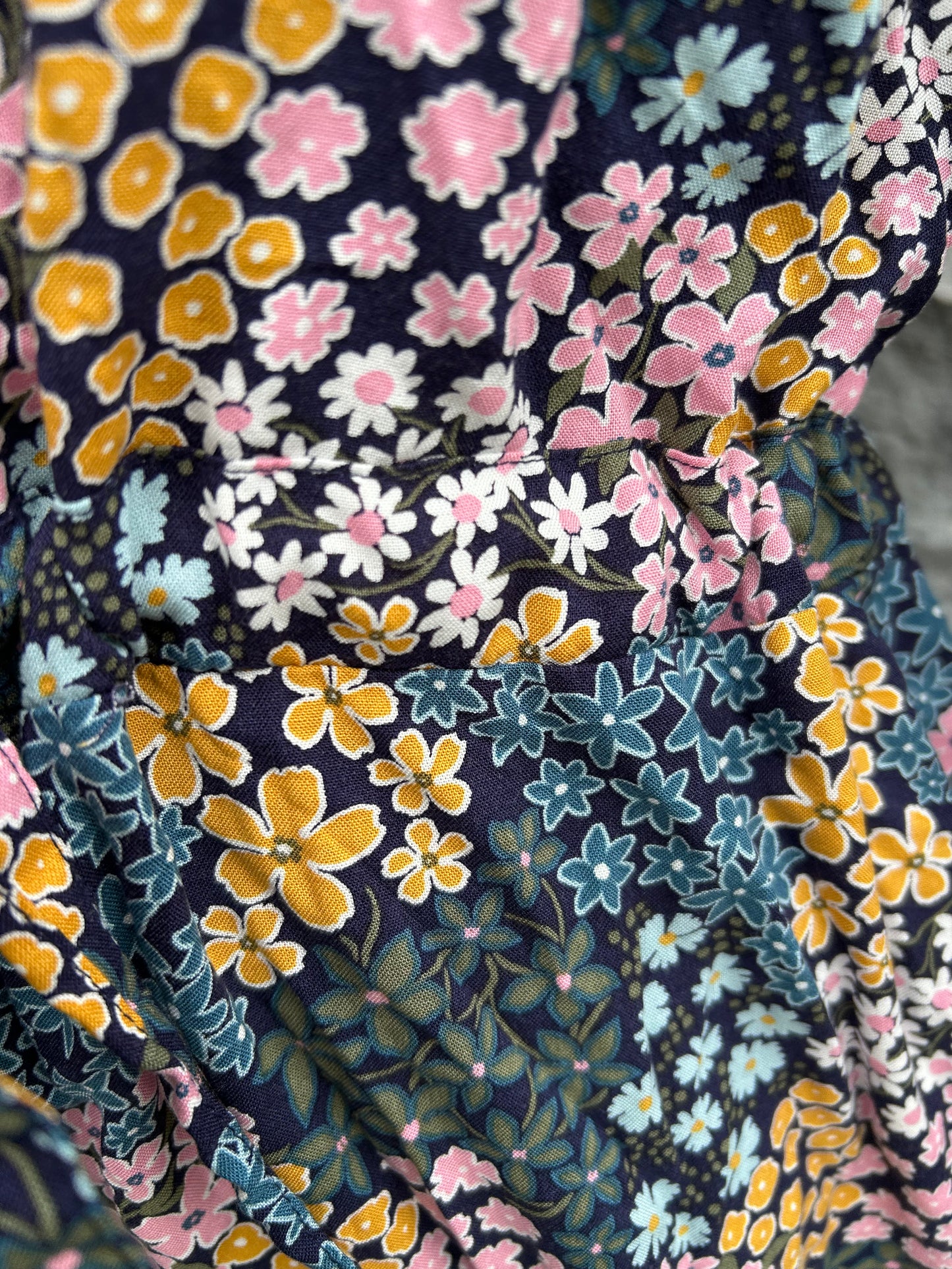 Colourful flowers shirt dress uk 14