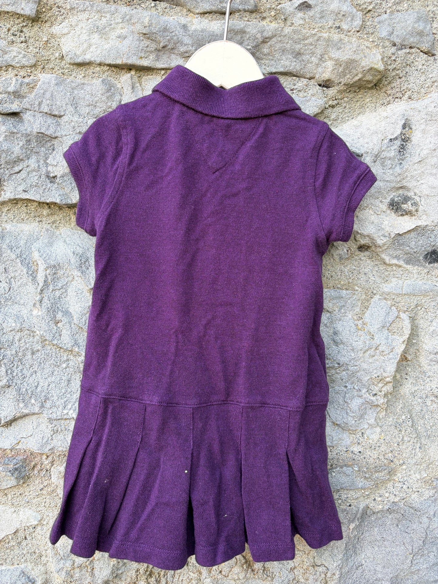 TH plum polo dress  6-9m (68-74cm)