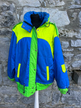 Load image into Gallery viewer, 80s blue&amp;green ski set M/L
