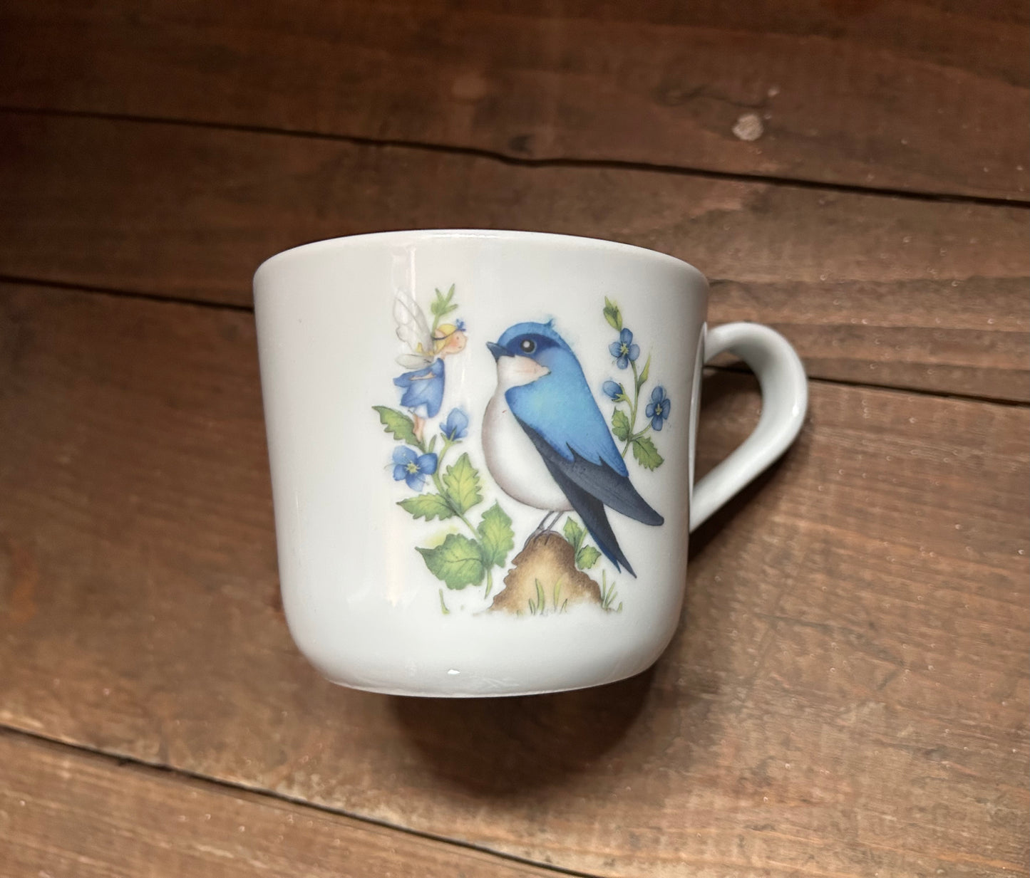 Blue bird mug