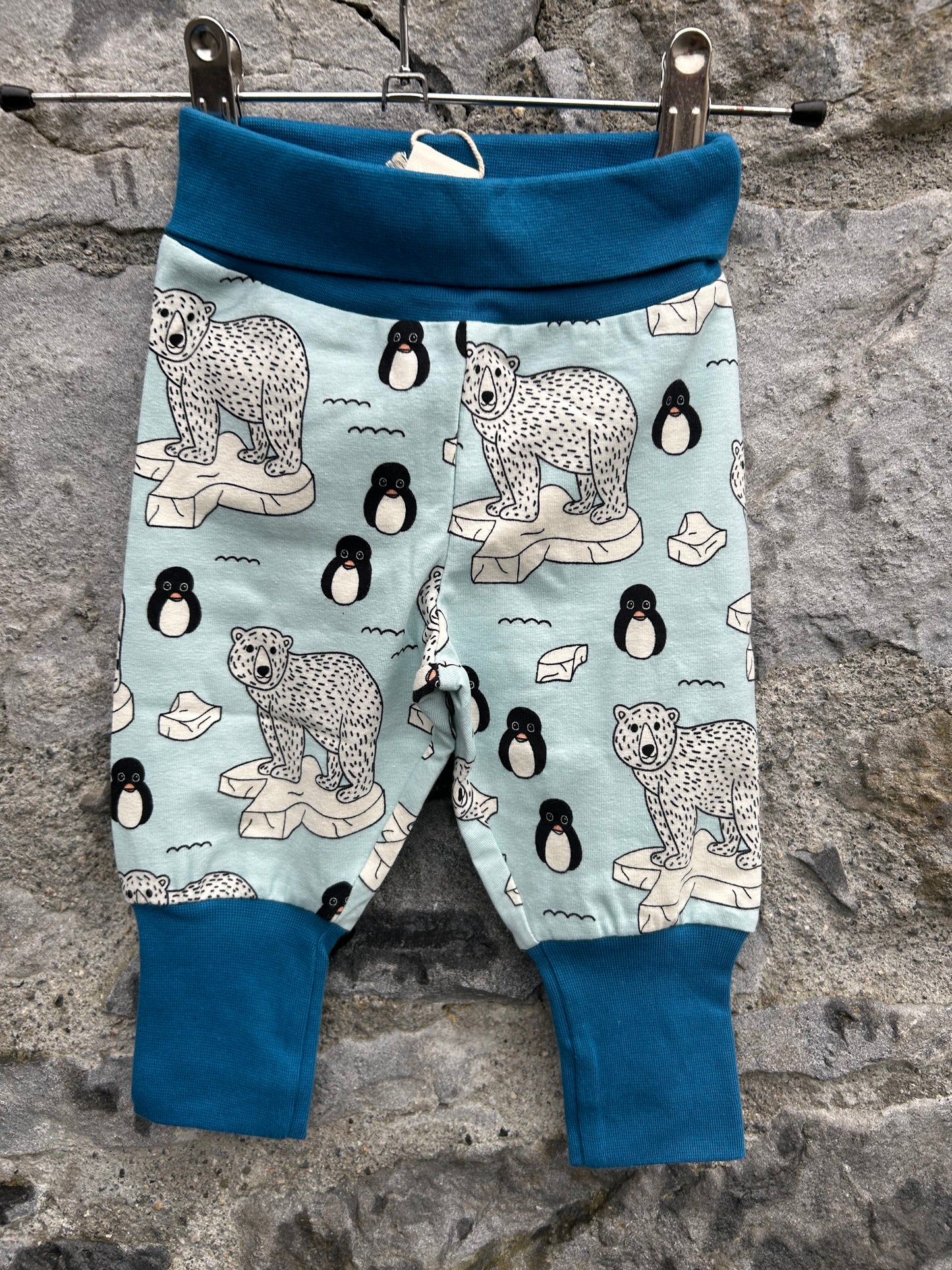 Arctic animals rib pants  3-6m (62-68cm)