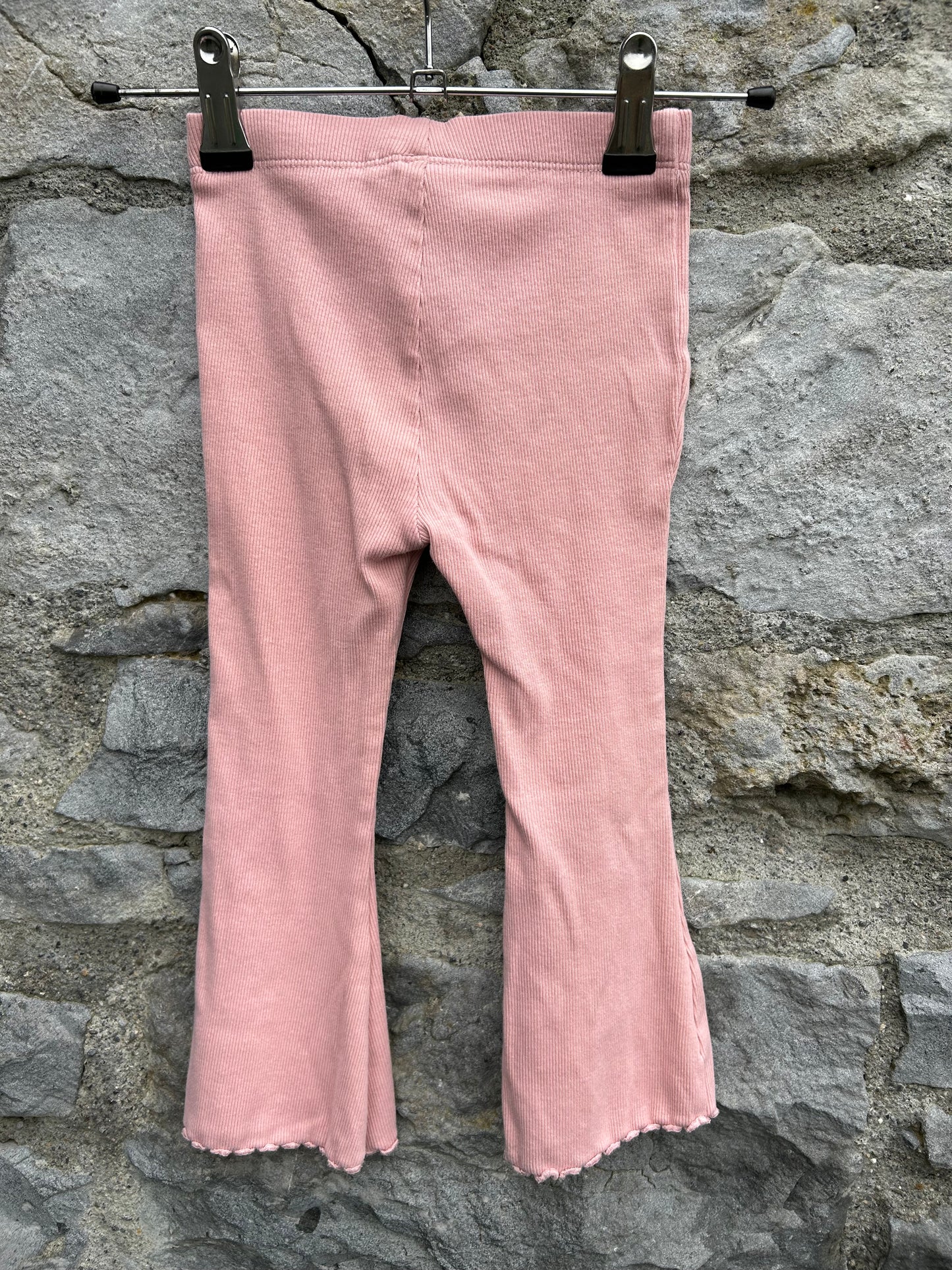 Pink ribbed flares  18-24m (86-92cm)