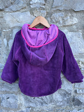 Load image into Gallery viewer, Purple hooded fleece   4y (104cm)
