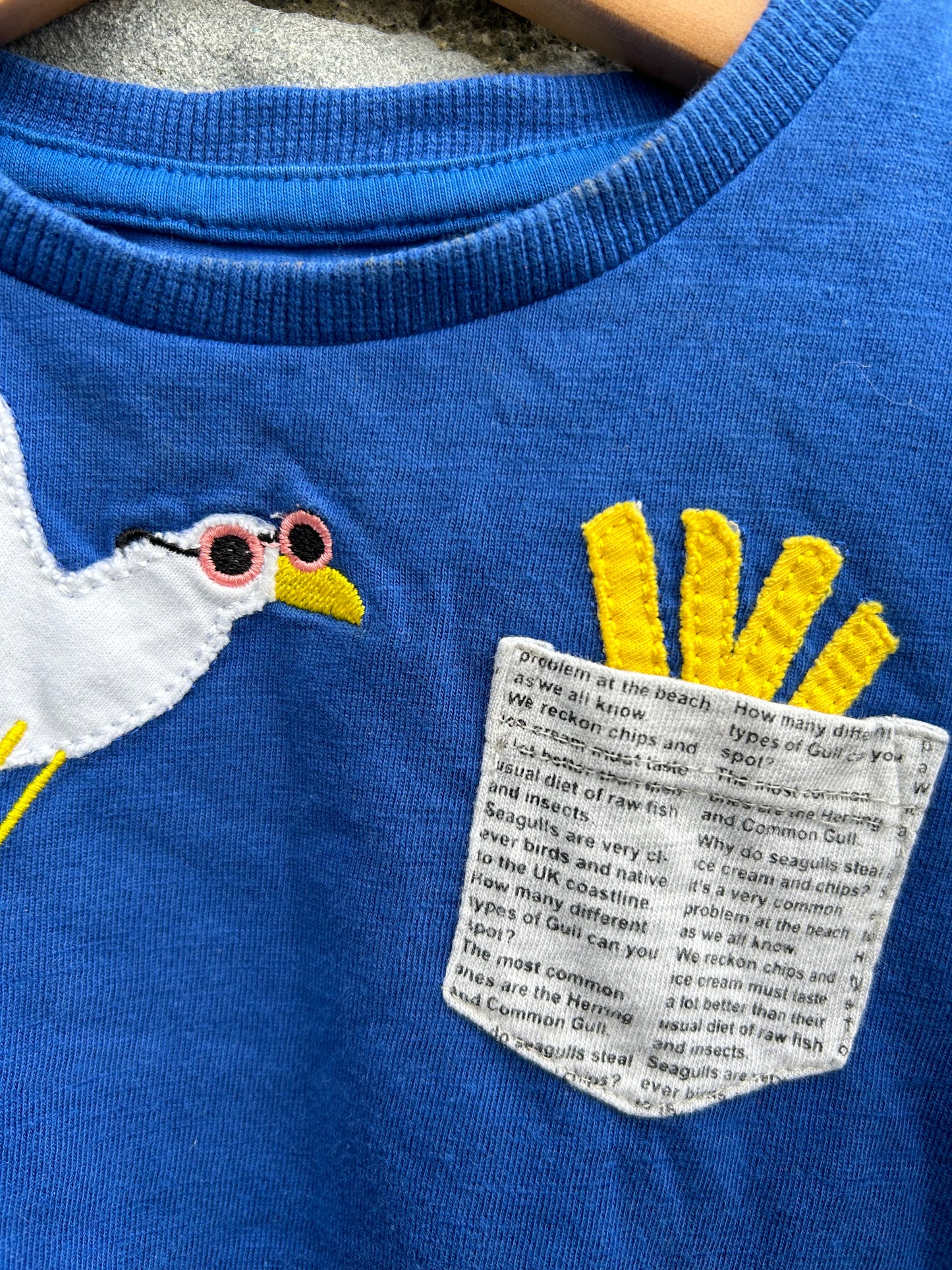 Sea gull blue T-shirt  9-12m (74-80cm)