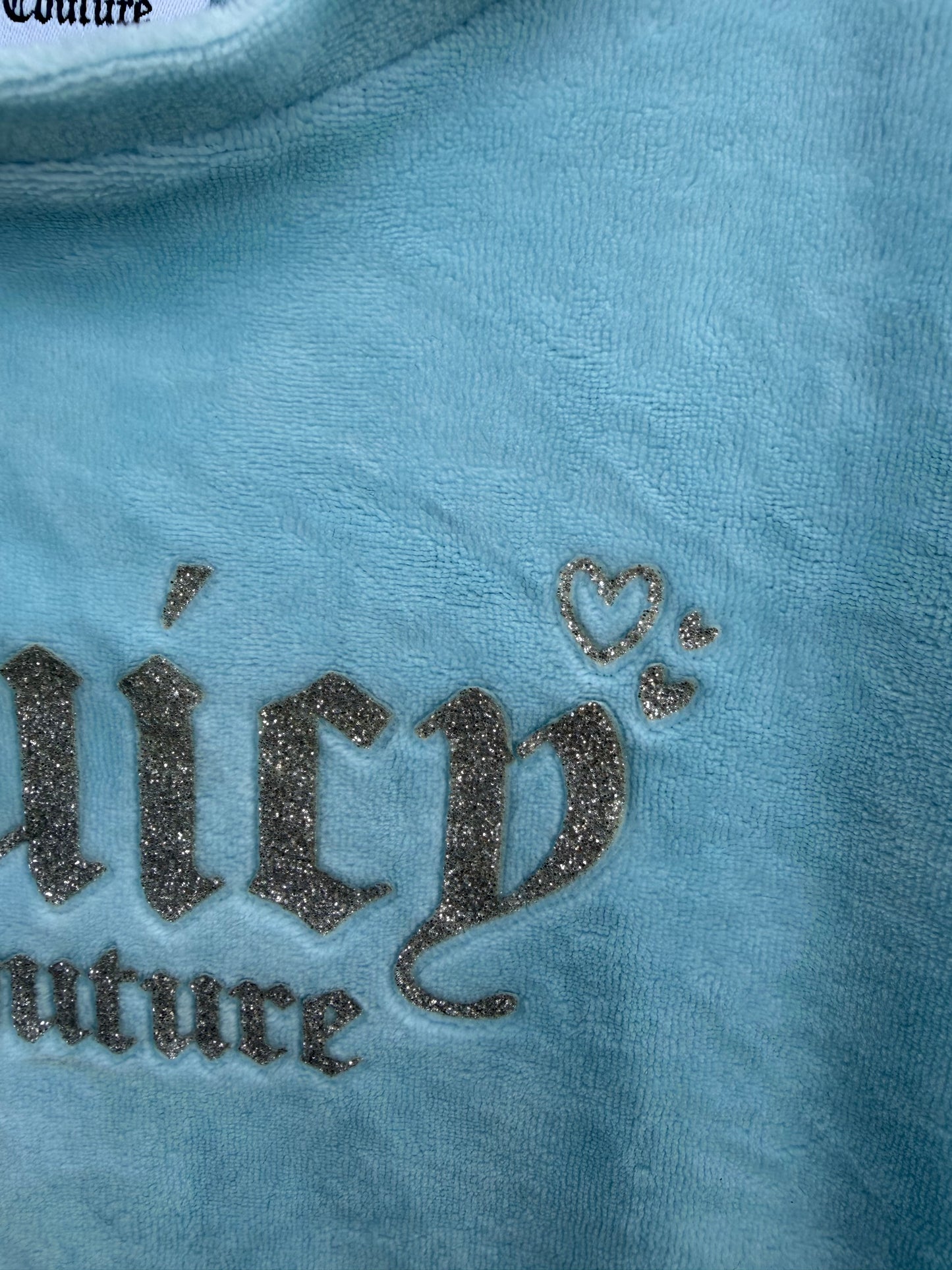 Light blue velour tunic  6m (68cm)