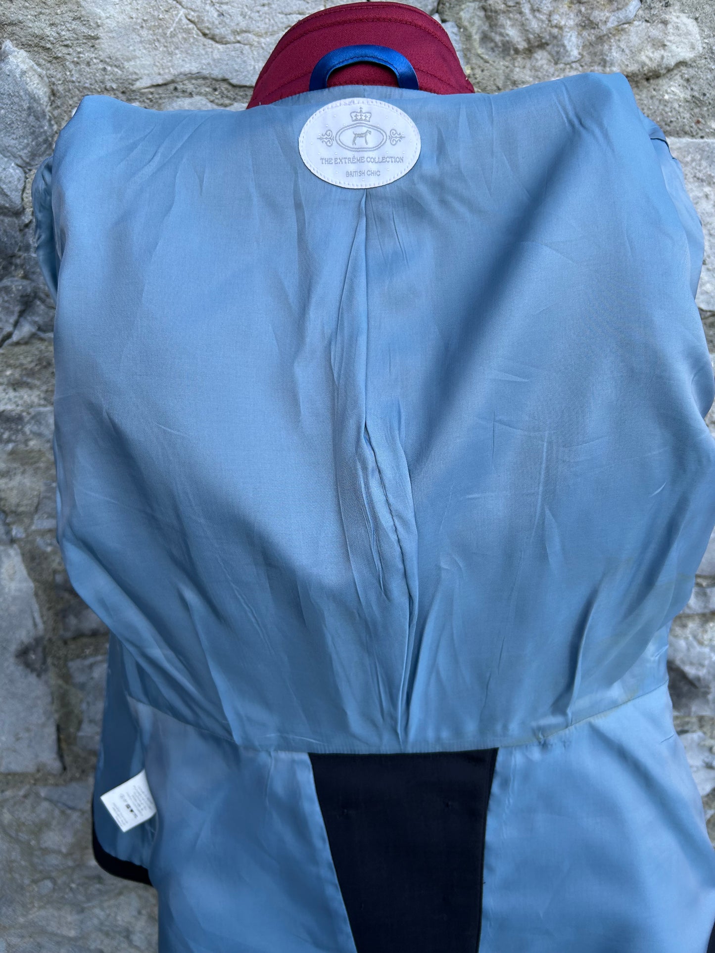 Black Cotton Military Jacket uk 8