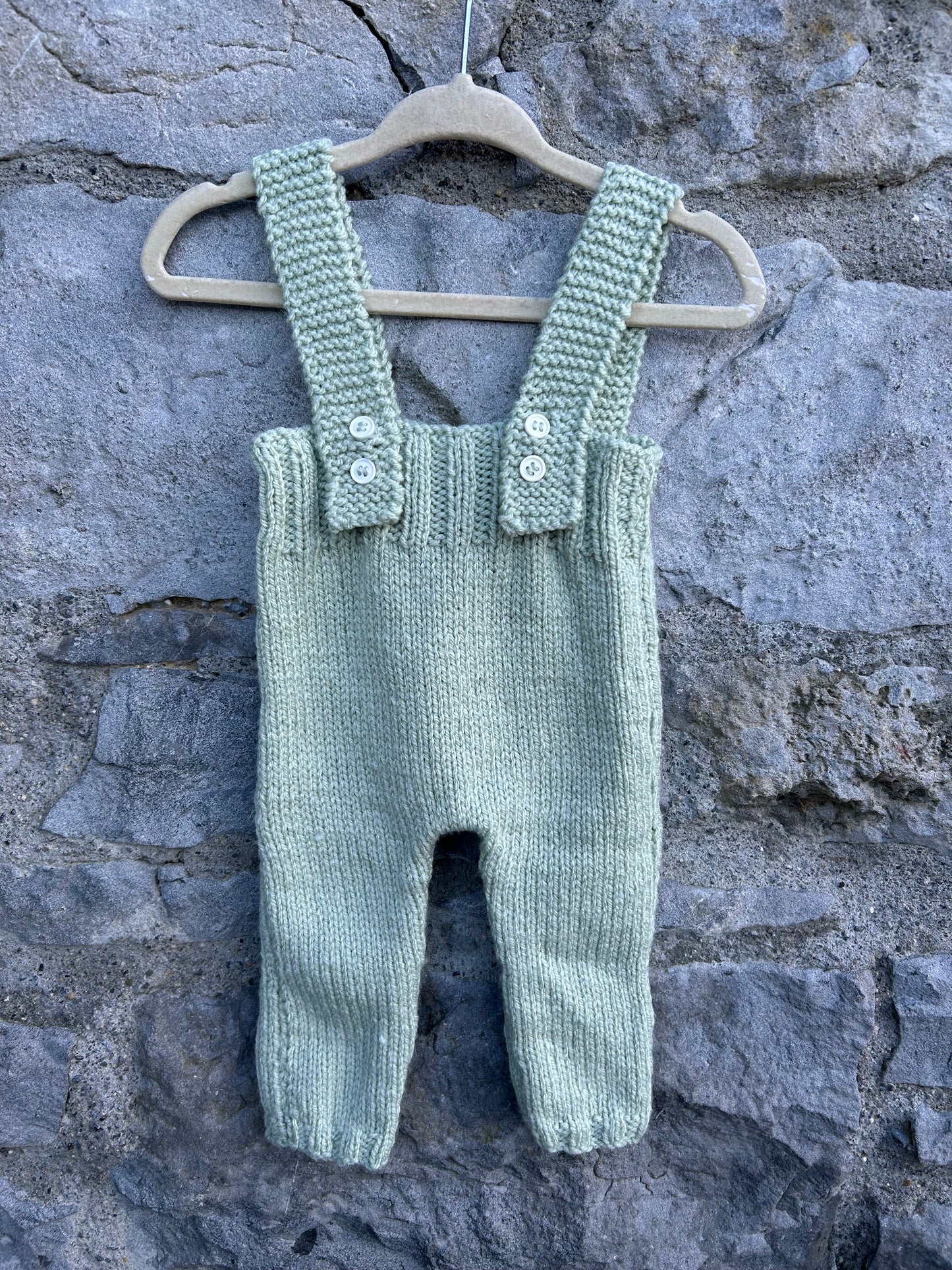 90s green knitted set  0-3m (56-62cm)