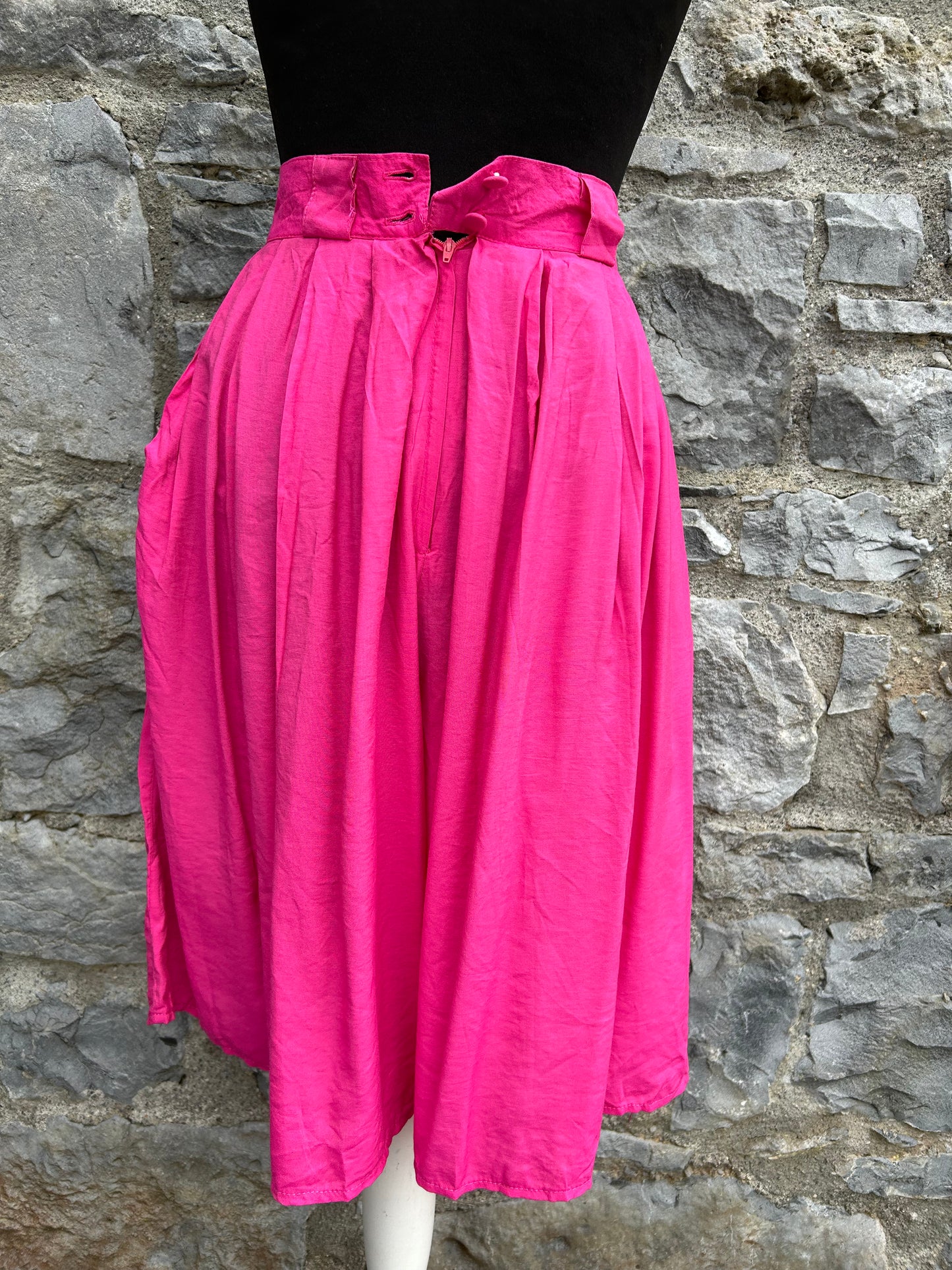 80s Pink culottes uk 6