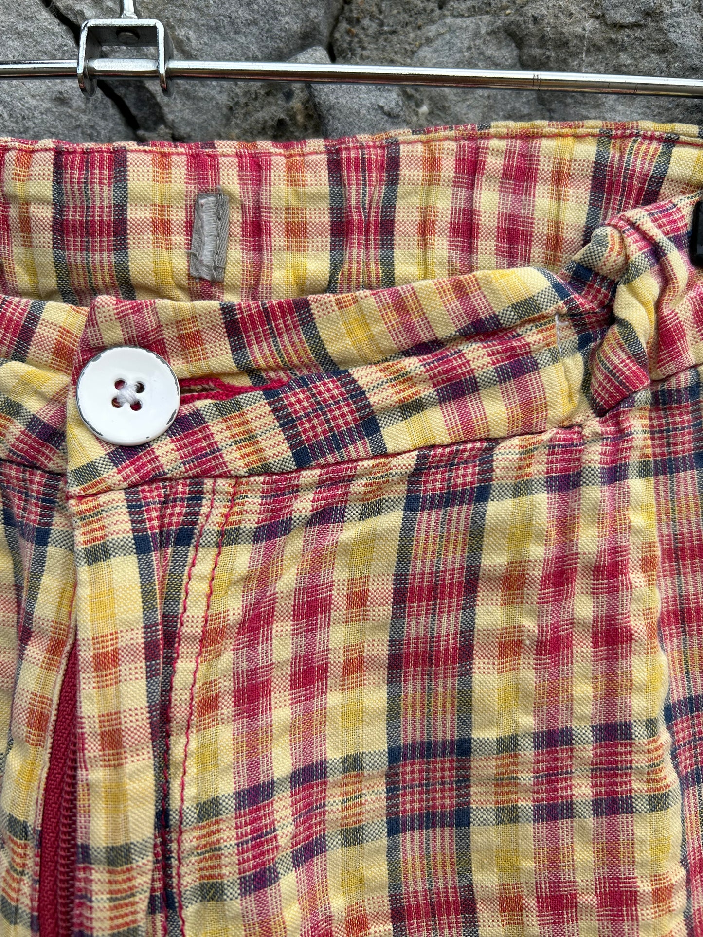 Red&yellow check pants 11-12y (146-152cm)
