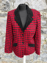 Load image into Gallery viewer, 80s red check jacket uk 10-12
