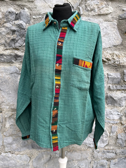90s green shirt Small