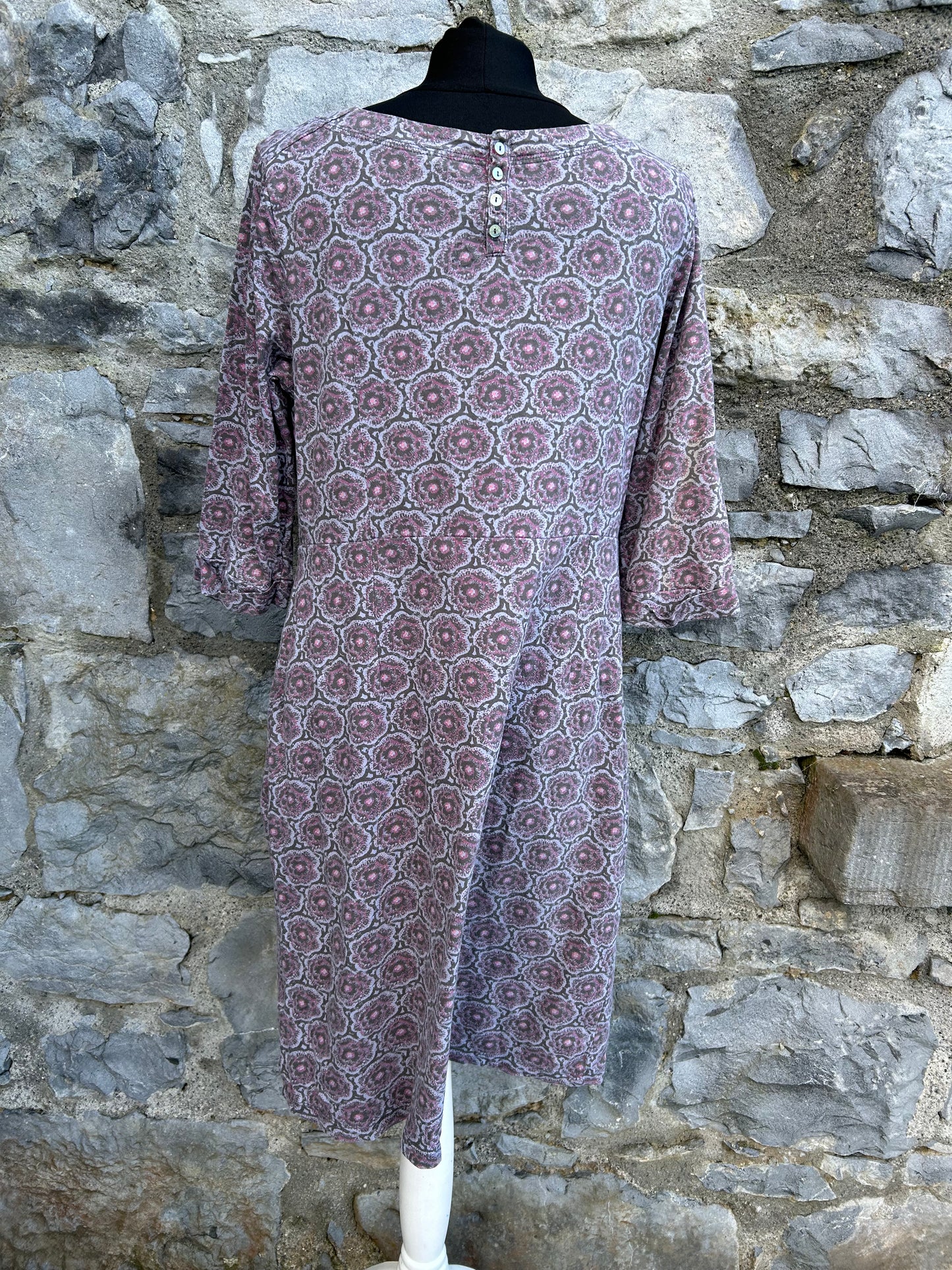 Brown&pink mandalas dress uk 10