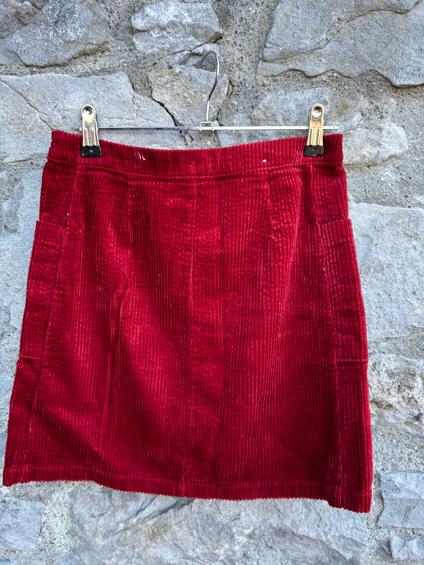 Maroon cord skirt  10y (140cm)