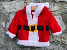 Load image into Gallery viewer, Santa furry hoodie  0-3m (56-62cm)
