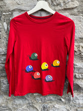 Load image into Gallery viewer, MB Snail race red top  11-12y (146-152cm)
