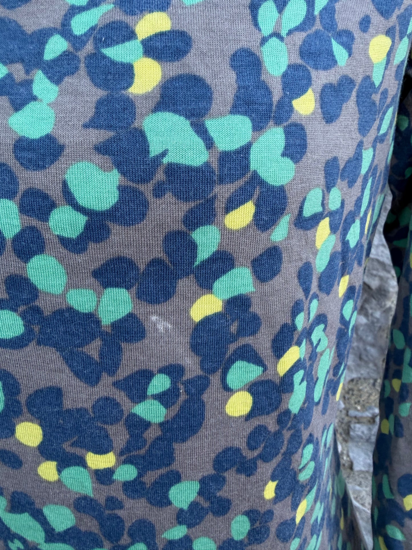 Grey&multi-colour cowl neck top uk 8