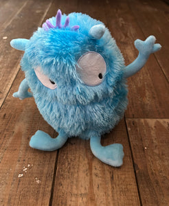 Blue fluffy monster
