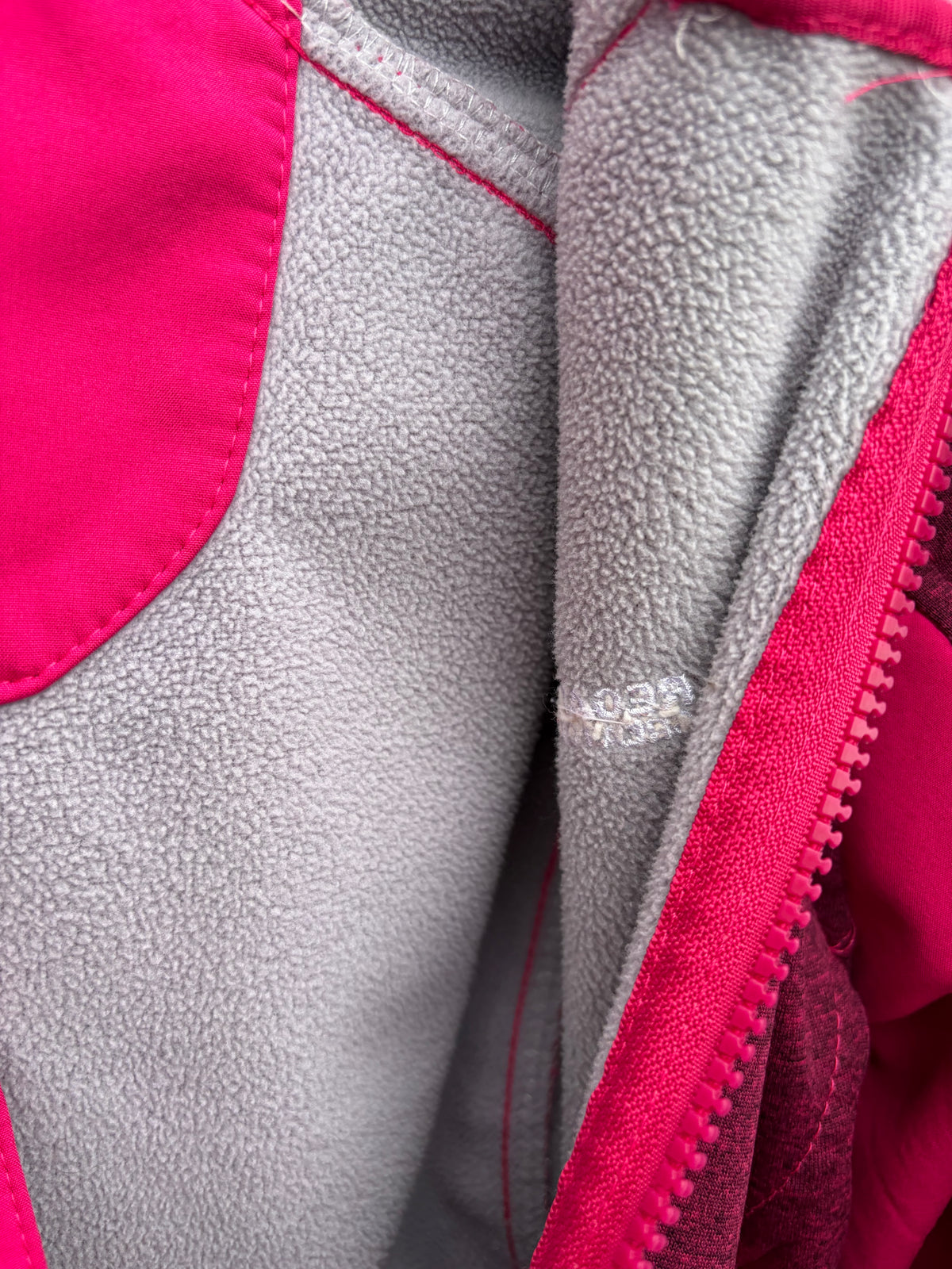 Pink softshell jacket  7-8y (122-128cm)