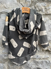 Load image into Gallery viewer, Grey tickets hoodie   9-12m (74-80cm)
