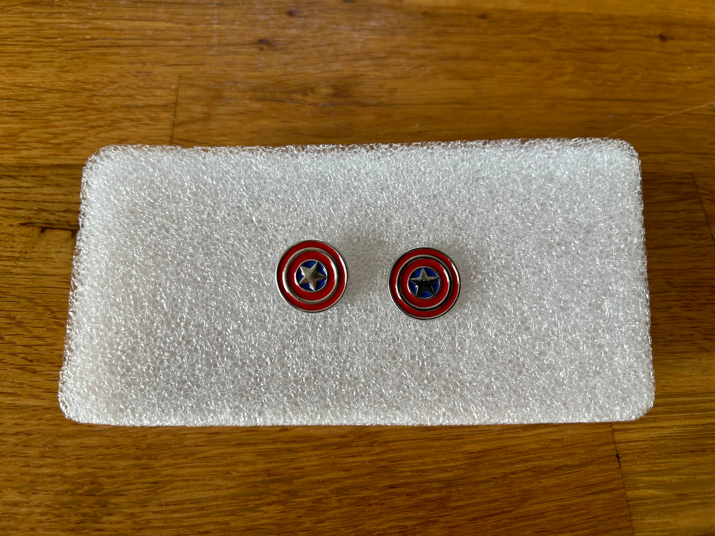 Captain America Shield cufflinks