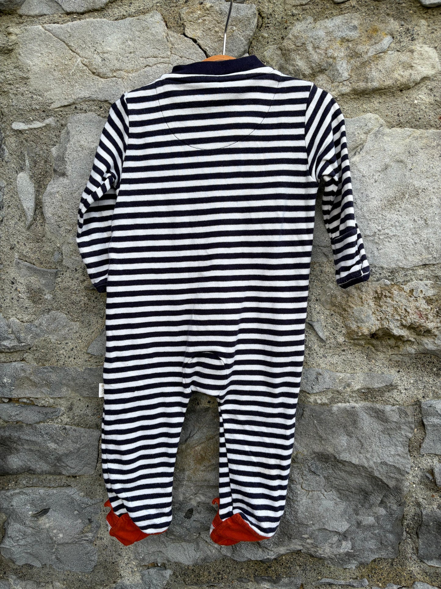 Fox stripy onesie  6-9m (68-74cm)