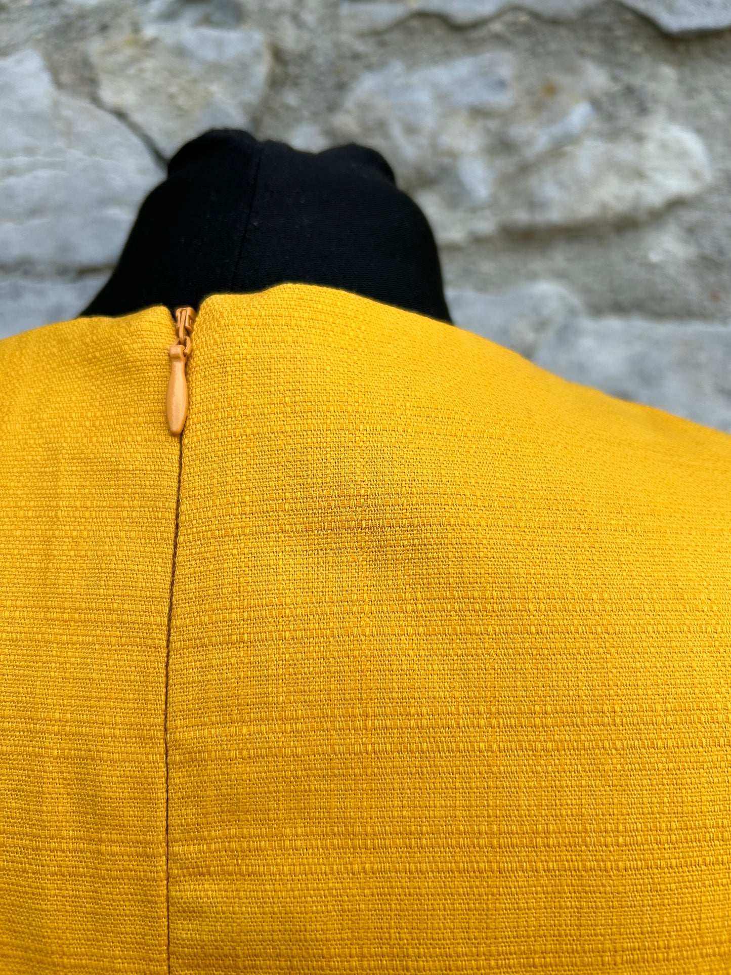 Mustard linen dress uk 10