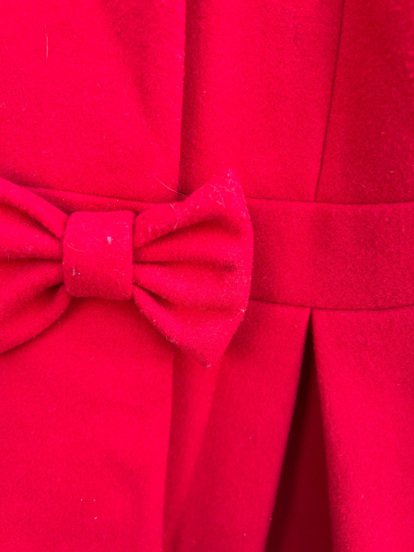 Red dress coat  6-7y (116-122cm)