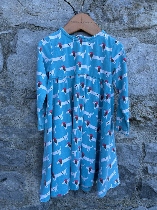 Dash hounds blue dress  12-18m (80-86cm)