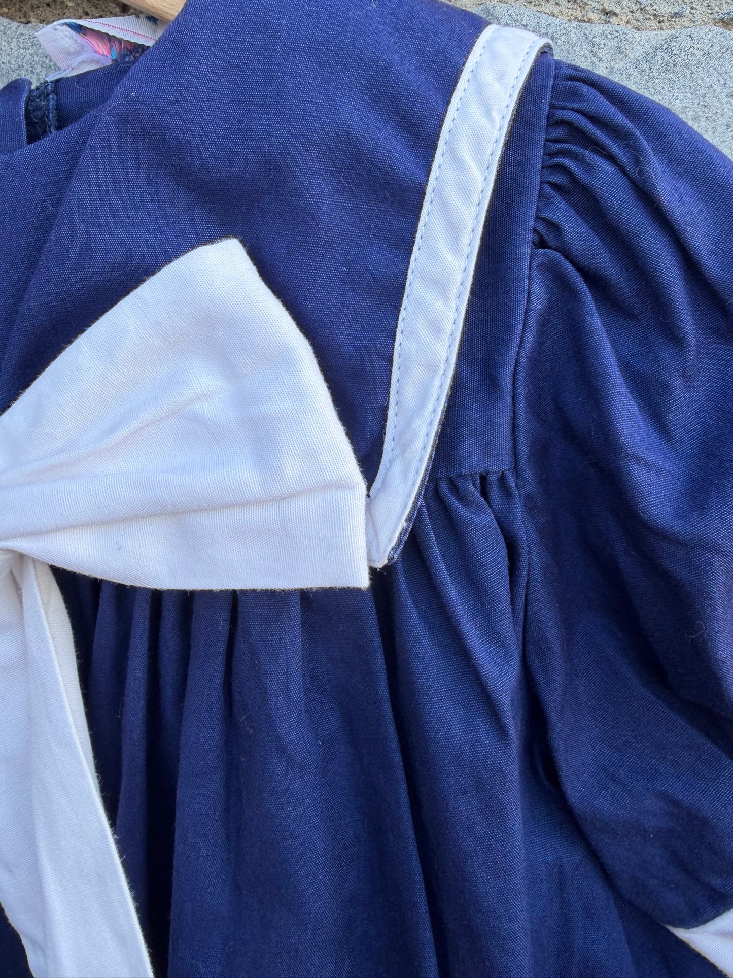 90s navy sailor dress 12-18m (80-86cm)