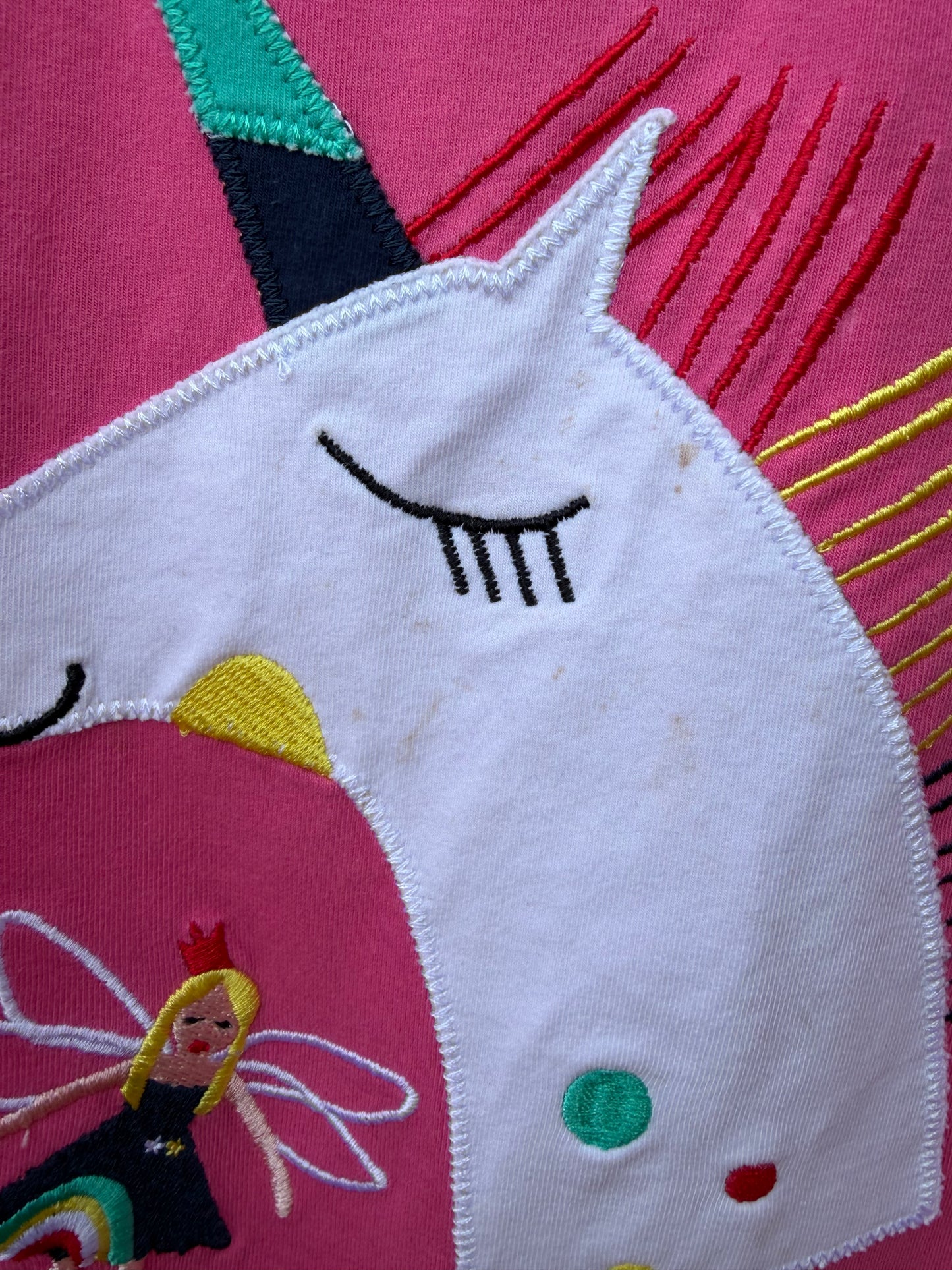 Unicorn pink top  3-4y (98-104cm)