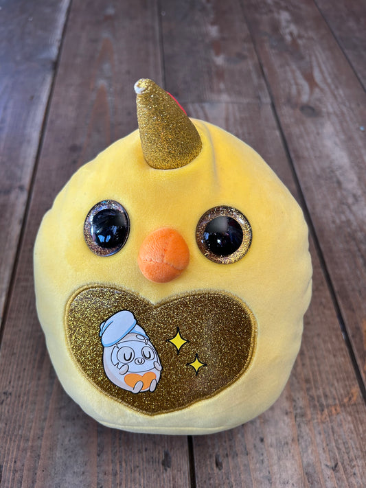 Yellow unicorn chick