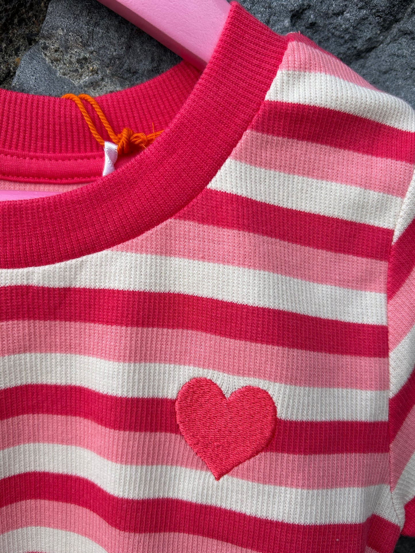 Strawberry ice stripes T-shirt   4y (104cm)