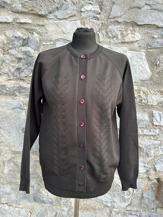 80s black cardigan uk 10-12