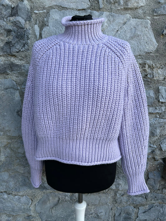Lilac thick knot jumper uk 10-12