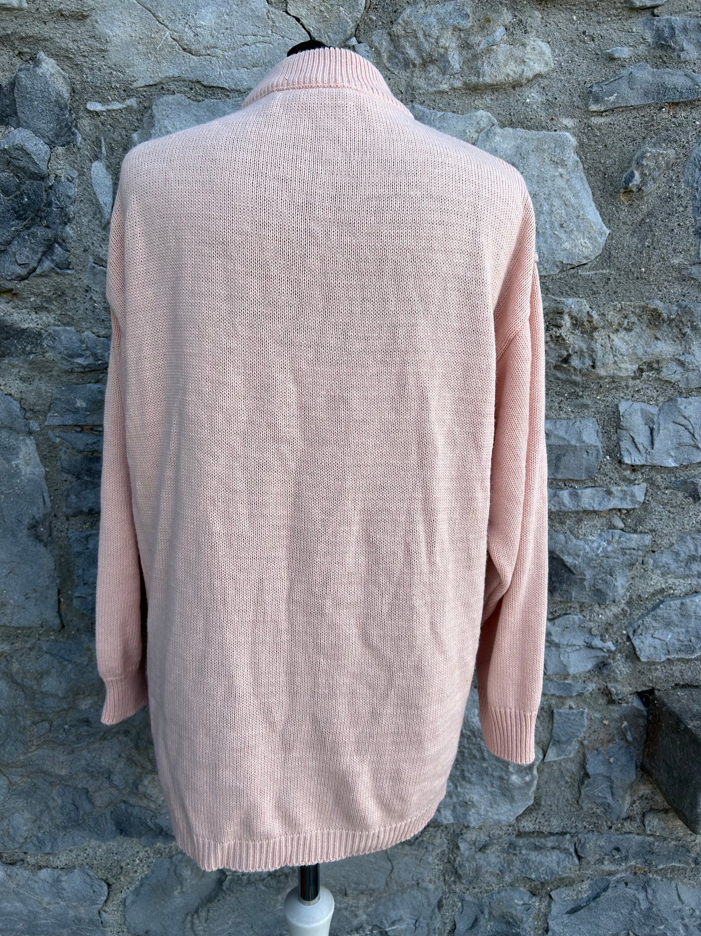 80s pink panel jumper uk 12-14