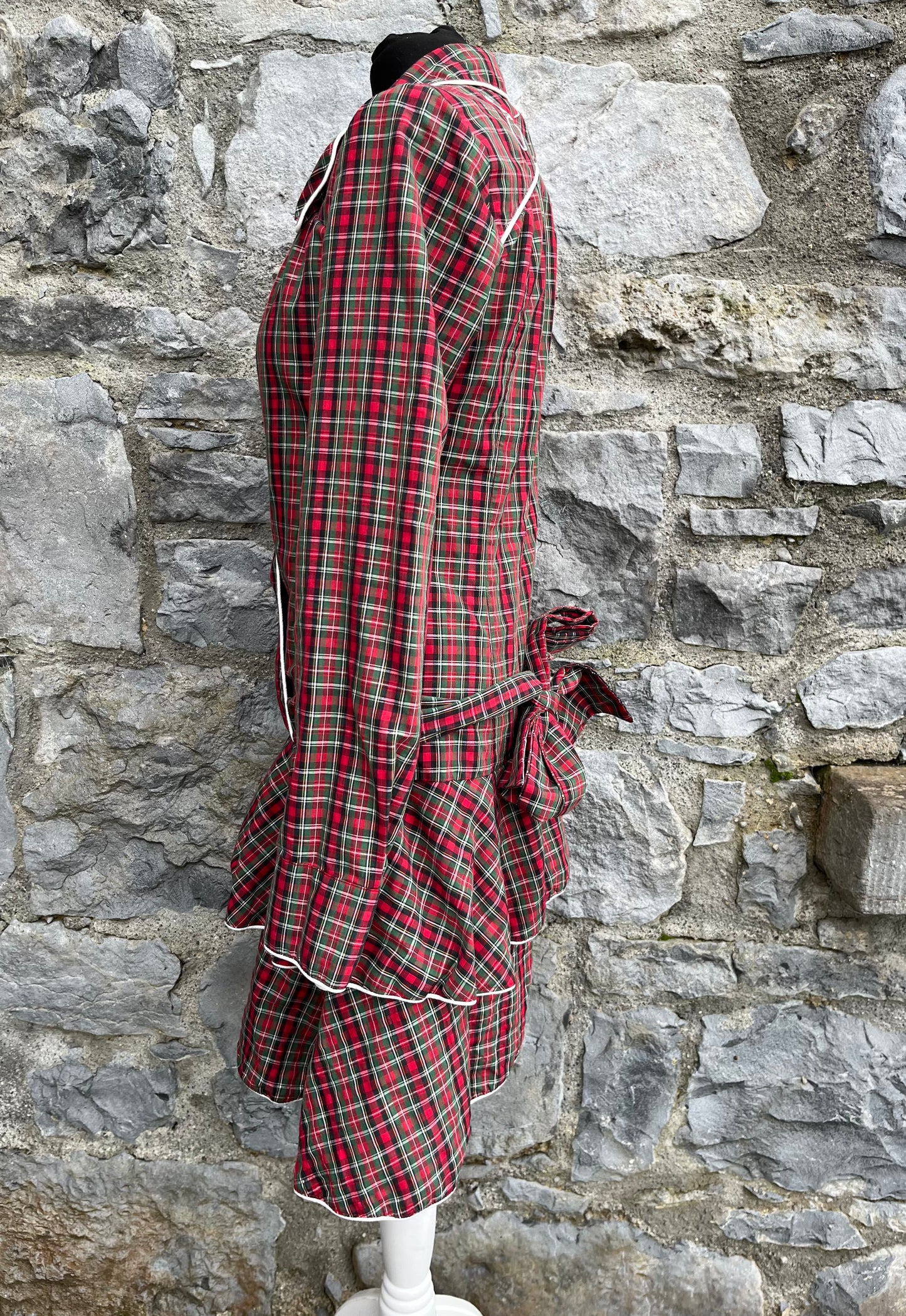 Red tartan dress uk 10-12